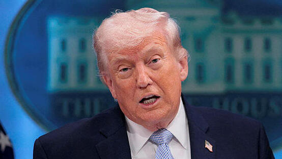 נשיא ארה"ב דונלד טראמפ מסיבת עיתונאים 6.4.26