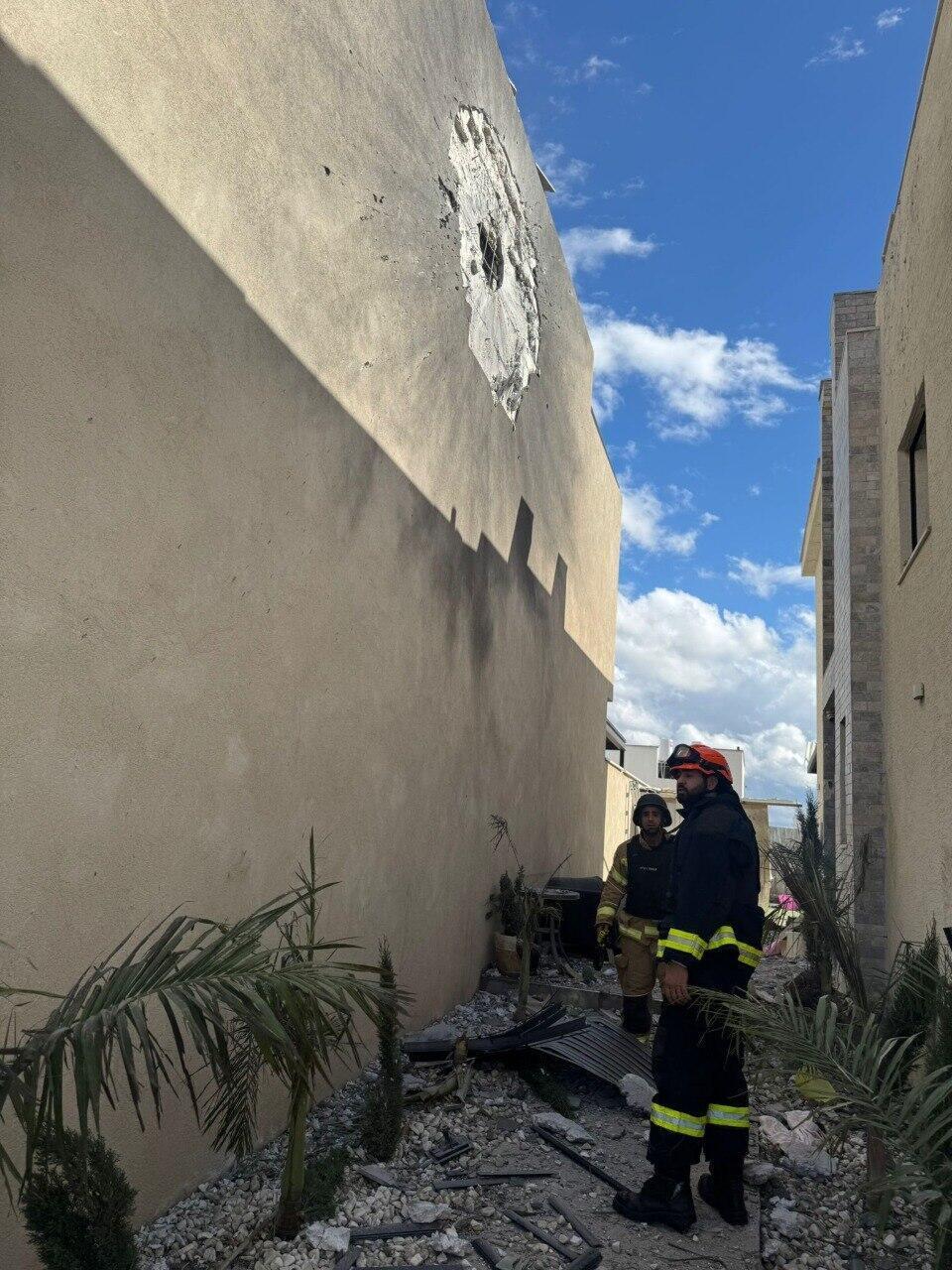 פגיעה בקריית שמונה איראן טיל