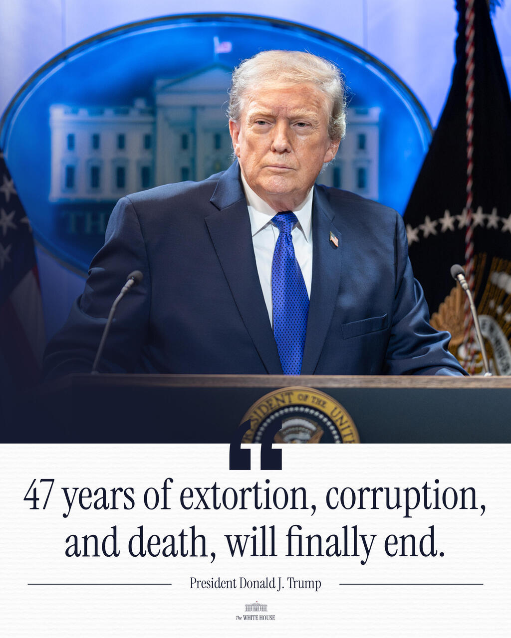 ציוץ בית לבן על הפסקת האש מול איראן 8.4.26