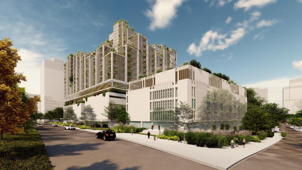 הדמיית בית מרס תל אביב (צילום: בר אוריין אדריכלים) הדמיית בית מרס תל אביב