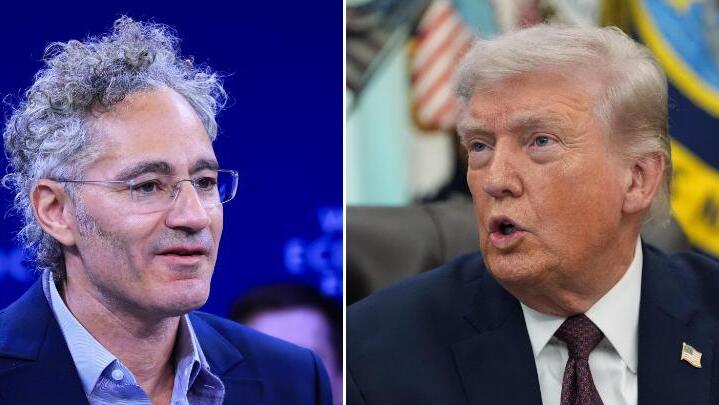 נשיא ארה"ב דונלד טראמפ , מנכ"ל פלנטיר אלכס קארפ