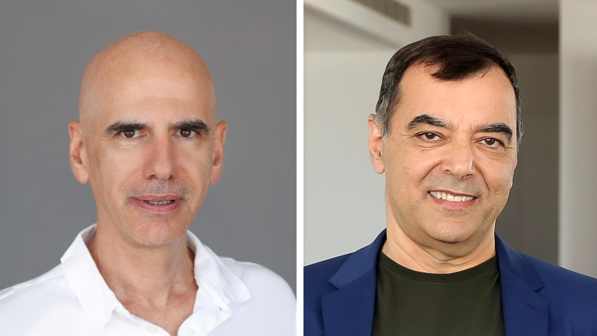 מימין אמנון שעשוע מנכ"ל מובילאיי ו ניר בצלאל מנכ"ל מוביט