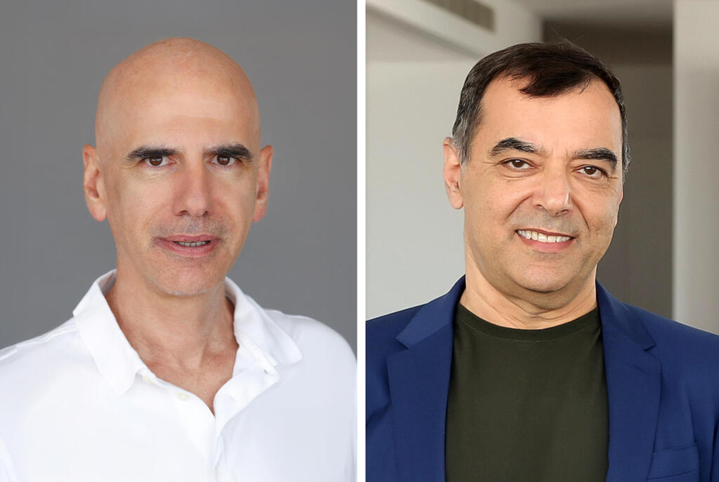 מימין אמנון שעשוע מנכ"ל מובילאיי ו ניר בצלאל מנכ"ל מוביט