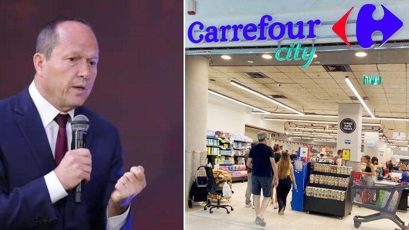 שר הכלכלה ניר ברקת וסניף של קרפור