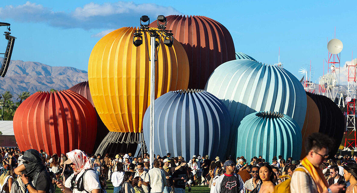 פוטו פסטיבל Coachella תפאורה