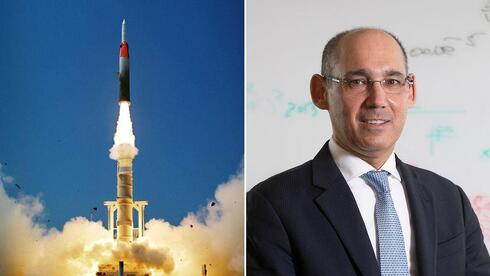 Launch of an Arrow missile, BOI Governor Amir Yaron Launch of an Arrow missile, BOI Governor Amir Yaron