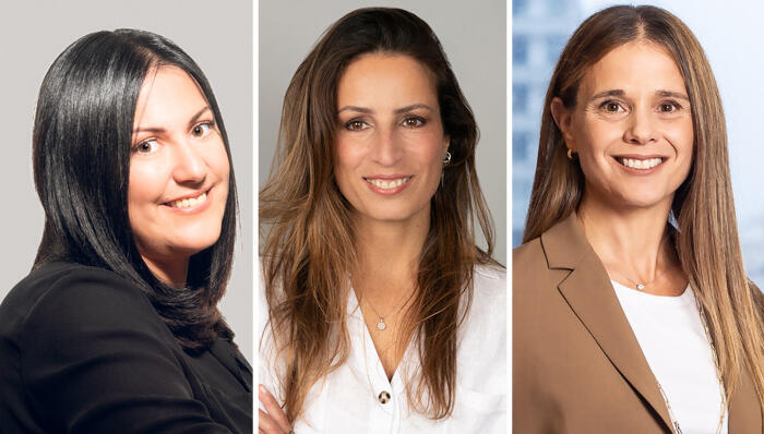 Leadership Board members (from right) Maya Eisen Zafrir, Yafit Keret , Hilla Ovil Brenner