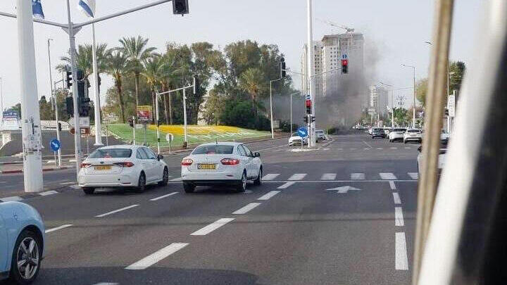 נהריה עשן נפילה שברי יירוט כטב"ם