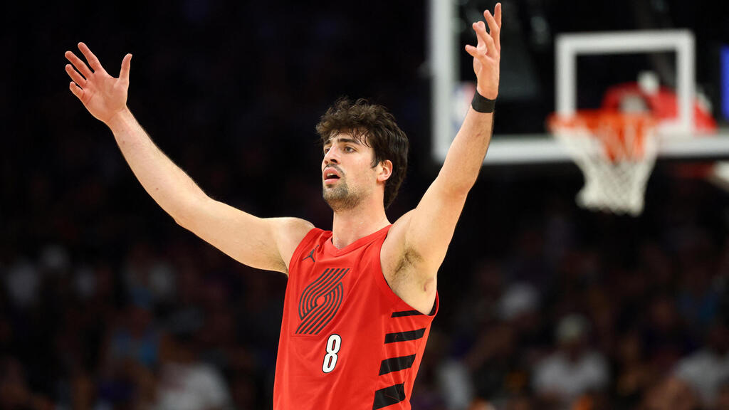 דני אבדיה (צילום: Mark J. Rebilas/REUTERS) דני אבדיה שחקן פורטלנד טרייל בלייזרס