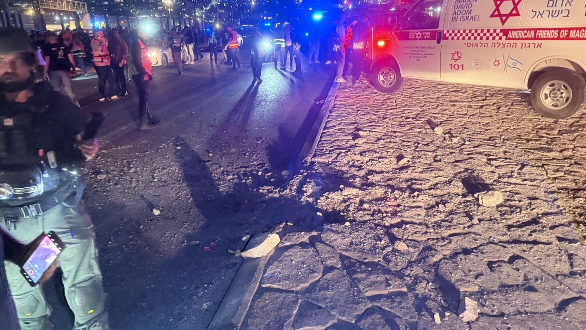 זירת נפילת כטב"ם ב כרמיאל 16.4.26