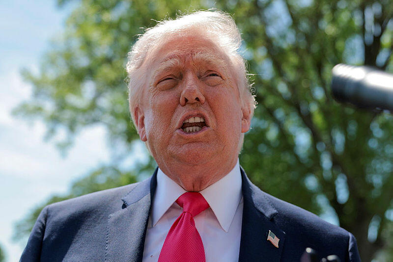 נשיא ארה"ב דונלד טראמפ 2 מדבר עם כתבים בבית הלבן 16.4.26