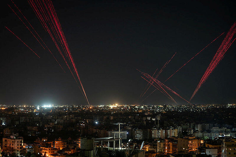 ירי באוויר בביירות, אחרי הפסקת האש (צילום: Adri Salido/Getty Images) ירי באוויר ב ביירות לבנון אחרי הפסקת האש 17.4.26