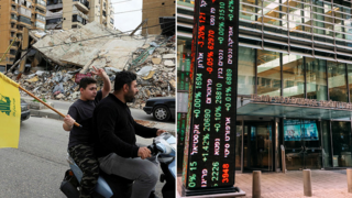 בורסת תל אביב לצד תושבים ב ביירות לבנון אחרי הפסקת האש 17.4