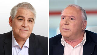 השר דודי אמסלם ויו״ר חברת החשמל המיועד משה שמעוני