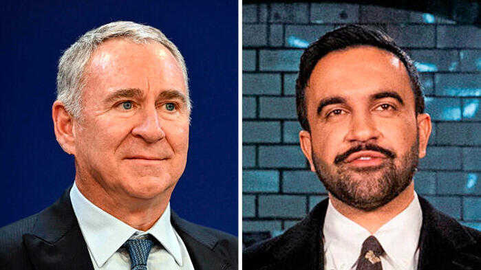 ראש עיריית ניו יורק זוהראן ממדאני ו מייסד ומנכ"ל סיטאדל קן גריפין