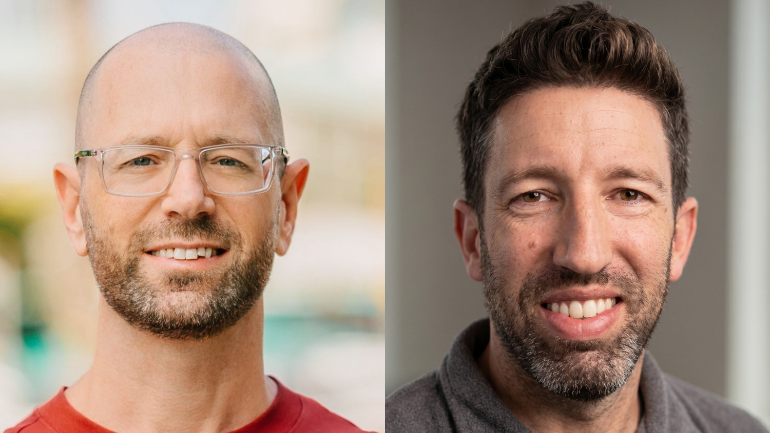 Yair Grindlinger, CEO and co-founder of Surf AI (left); Ron Peled, co-founder of Sola Security (right). 