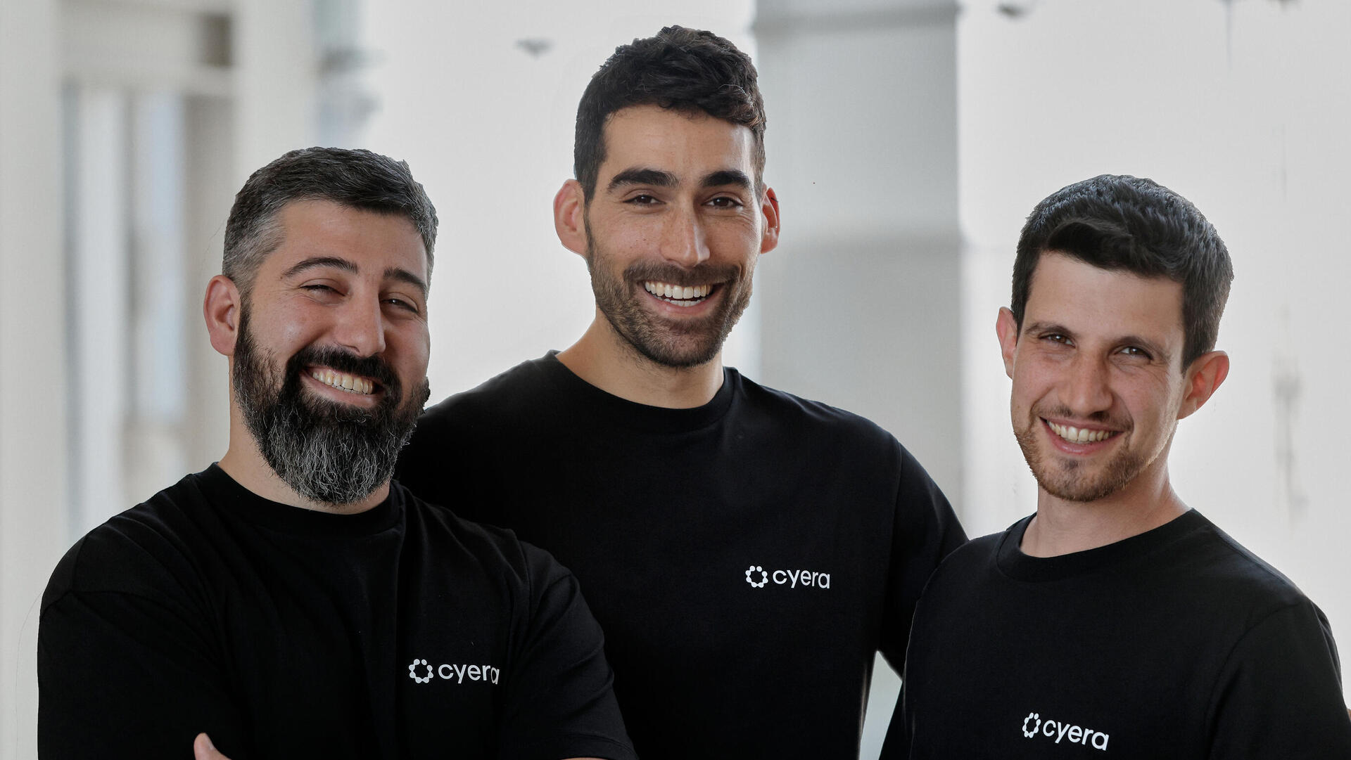 מייסדי cyera מימין יונתן איתי תמר בר אילן ו יותם שגב