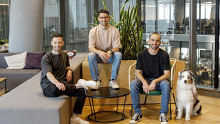 מייסדי Ryft מימין גיא גדון יובל יוגב ו יוסי רייטבלט