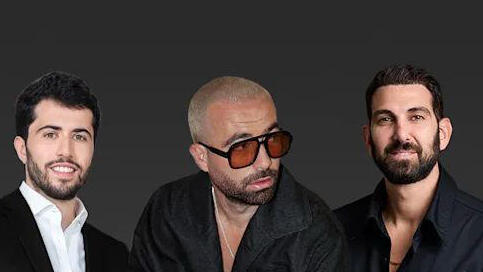 מימין מאור מלול עומר אדם ו ניסים שריאל גאון