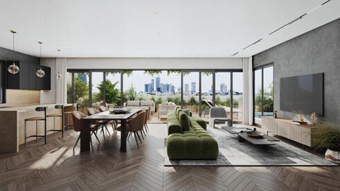 עם בריכה על הגג: פנטהאוז בשטח 314 מ"ר ליד סימנטק ת"א נמכר ב-32 מיליון שקל