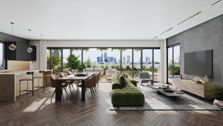 הדמיית הנכס הנרכש דירת יוקרה ב פרויקט שפרינצק