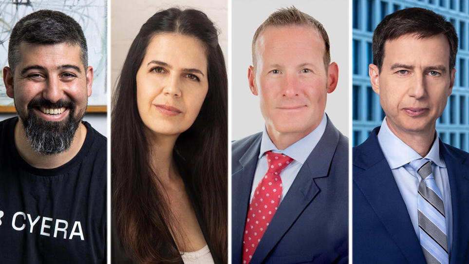 ועידת ניו יורק 2026 מימין חנן פרידמן מנכ"ל בנק לאומי, פול פוגל מהנדס ראשי Lockheed Martin , ג׳ני פילדינג שותפה מייסדת Everywhere Ventures ו יותם שגב מייסד ומנכ"ל Cyera