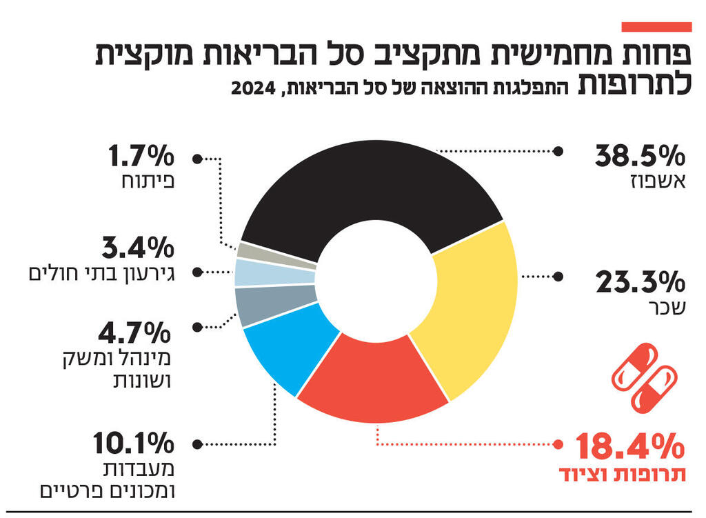 אינפו פחות מחמישית מתקציב סל הבריאות מוקצית לתרופות