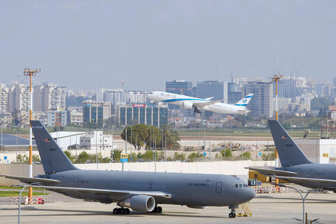 US refueling aircraft parked at Ben Gurion. US refueling aircraft parked at Ben Gurion.