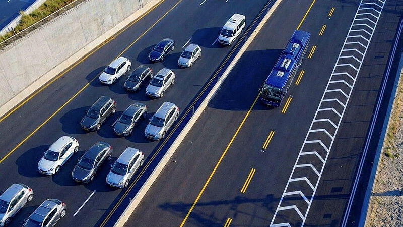 הנתיב המהיר החדש נתיב מהיר בכניסה הצפונית ל תל אביב