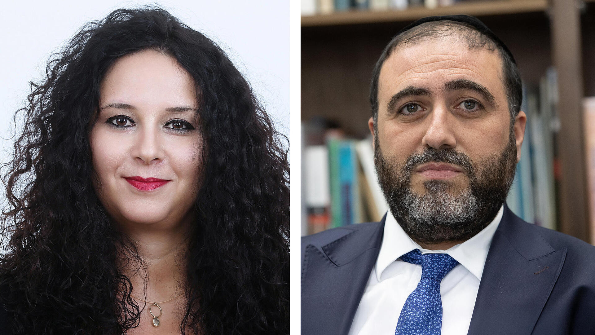 מימין השר לשעבר משה ארבל יו"ר פעיל של מהדרין הנכנס ו דלית זילבר מנכ"לית מינהל התכנון מכהנת כמשנה למנכ"ל מהדרין