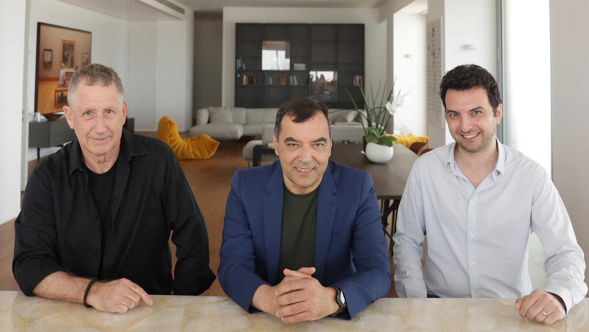 מימין אורי גושן אמנון שעשוע יואב שוהם מייסדי AI21