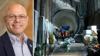 רפי אלמליח מנכ"ל מינהל התכנון לצד עבודות הרכבת הקלה רכבת קלה מטרו