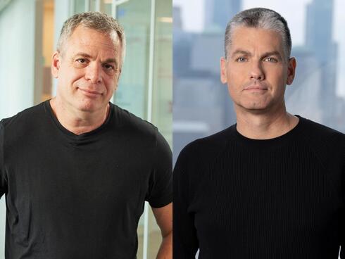 Wix CEO Avishai Abrahami (left) and Amdocs CEO Shimie Hortig. Wix CEO Avishai Abrahami (left) and Amdocs CEO Shimie Hortig.