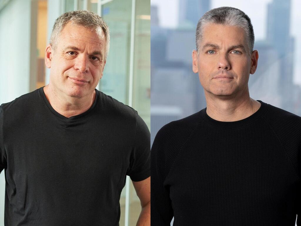 Wix CEO Avishai Abrahami (left) and Amdocs CEO Shimie Hortig. (Alan Tzatzkin Yossi Tzavkar) Wix CEO Avishai Abrahami Amdocs CEO Shimie Hortig