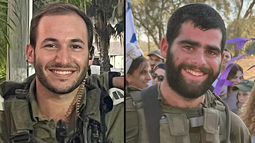 סמל אהד יערי (מימין) וסרן שחר גמלא שנהרגו בלבנון (דובר צה"ל) מימין החללים אהד יערי ו שחר גמלא ז"ל נהרגו ב לבנון