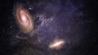 A field of stars in space. 