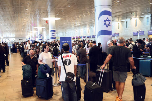 Ben Gurion airport on Monday. Ben Gurion airport on Monday.