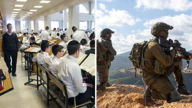 חיילים תלמידי ישיבות. הרמטכ"ל: "לא ייתכן שהמערכת הצבאית תהיה חתומה על מתן פטורים המוניים" (צילומים: דובר צהל, אוהד צויגנברג) חיילים ו תלמידי ישיבה חרדים לומדים ב ישיבת חברון
