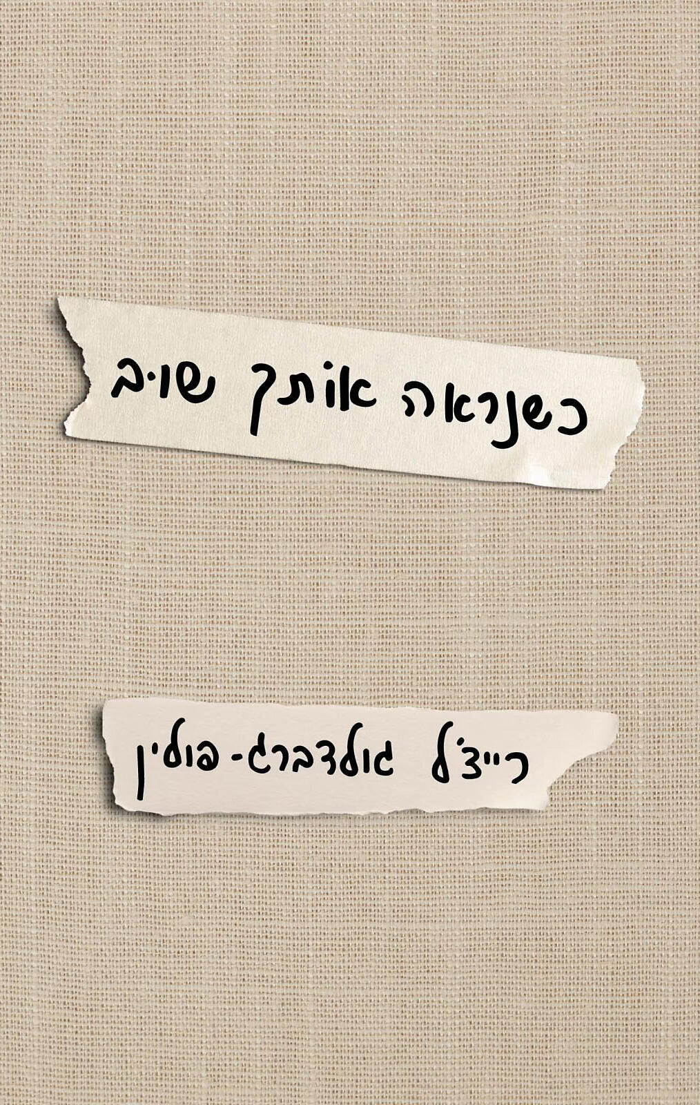 פנאי כשנראֶה אותך שוב ספר