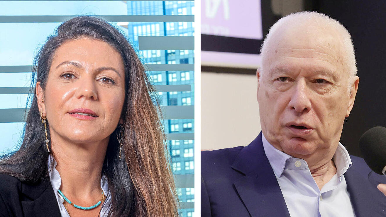 מימין חיים כצמן מייסד ומנכ"ל קבוצת גי סיטי ו קרן כליפה משנה למנכ"ל וסמנכ"לית התפעול של חברת הנדל"ן ג'י סיטי