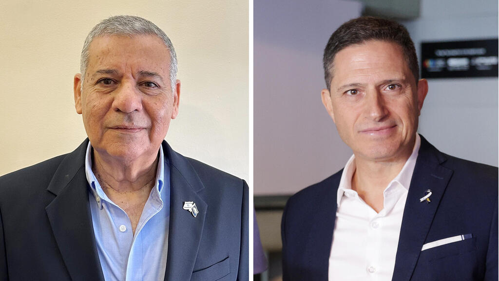 ראש העירייה רוביק דנילוביץ’ (מימין) וח”כ שלום דנינו (ליכוד). הטבת מס אינה דרך להביע הערכה
(צילומים: אוראל כהן, אביב סבג) מימין רוביק דנילוביץ ראש עיריית באר שבע וח"כ שלום דנינו מטעם מפלג הליכוד