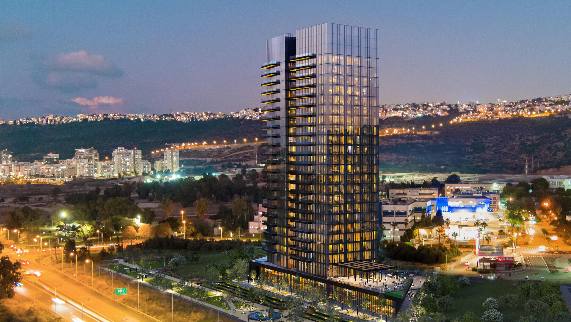 מגדל Shaked Tower משנה את קו הרקיע של טירת כרמל