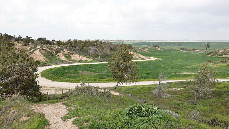 שטחים פתוחים באזור (צילום: גדי גבלו) דרך הבשור החדשה שדות פתוחים ה נגב המערבי