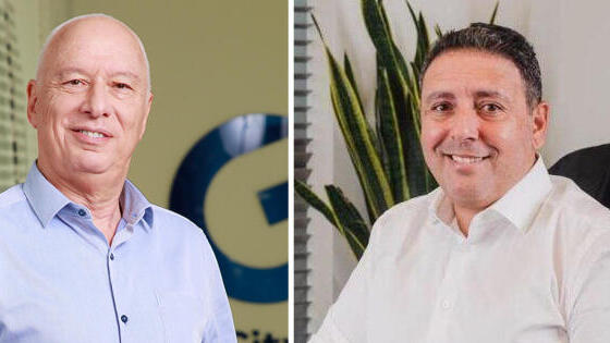 מימין: צחי אבו וחיים כצמן (צילומים: יובל אליאס, ריאן פרויס) צחי אבו בעל השליטה בארי נדל"ן ו צחי אבו חיים כצמן בעל השליטה ומנכ"ל גזית גלוב והנשיא העולמי של עמותת גדולים מהחיים