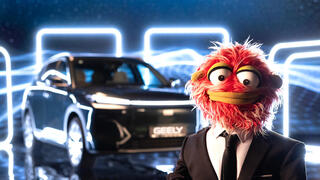 הדמות ברקוני ב קמפיין של Geely 1