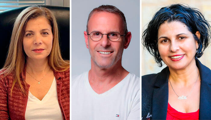 איילה ראובן, אלדד רום ואפרת שפירא (צילומים: EQel גיא חמוי יח"צ) מימין איילה ראובן ללונג אלדד רום Team8 אפרת שפירא