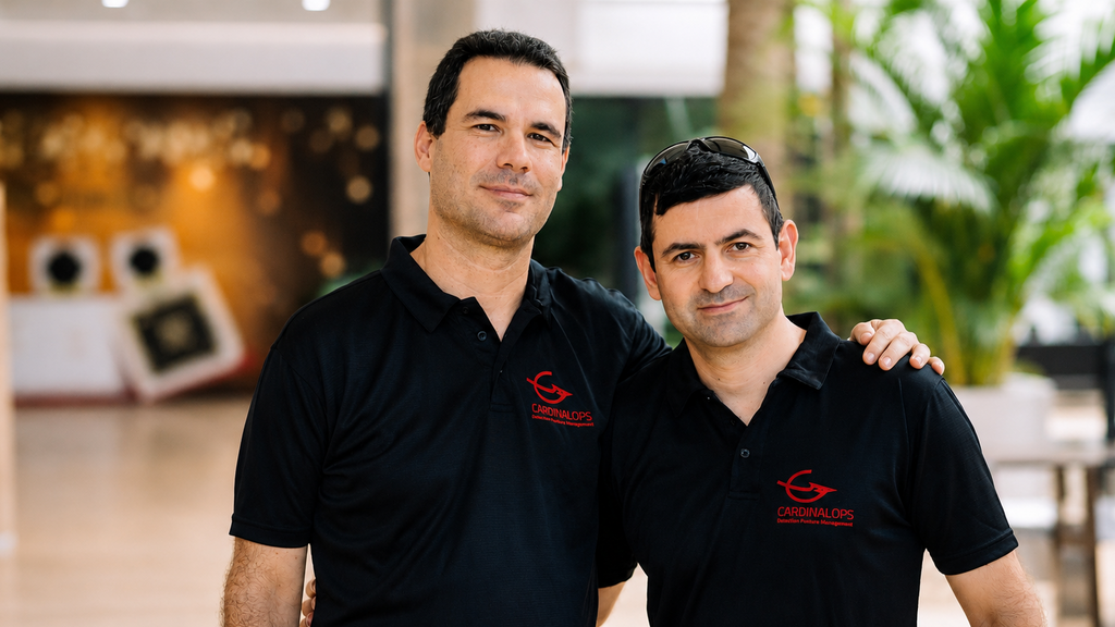 מייסדי CardinalOps, מיכאל מומצ׳וגלו ויאיר מנור (Boaz Fradkin) CardinalOps founders