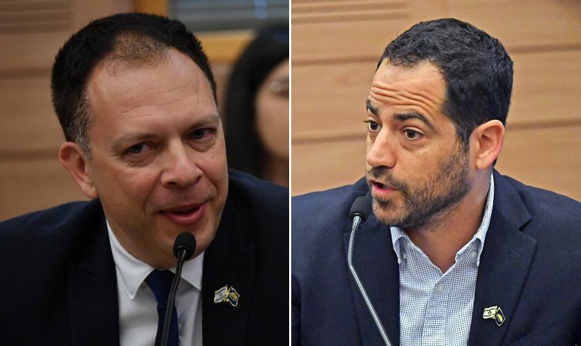 חברי הכנסת ולדימיר בליאק (משמאל) ונאור שירי (צילומים: יואב דודקביץ) חברי הכנסת ולדימיר בליאק (משמאל) ונאור שירי