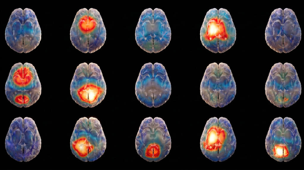 Hemispheric brain grid. brain grid Hemispheric