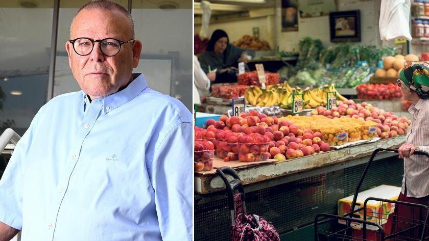 יו"ר ההסתדרות ארנון בר דוד ושוק מחנה יהודה (צילומים: אוהד צויגנברג / קובי קואנקס) יו"ר ההסתדרות ארנון בר דוד ושוק מחנה יהודה
